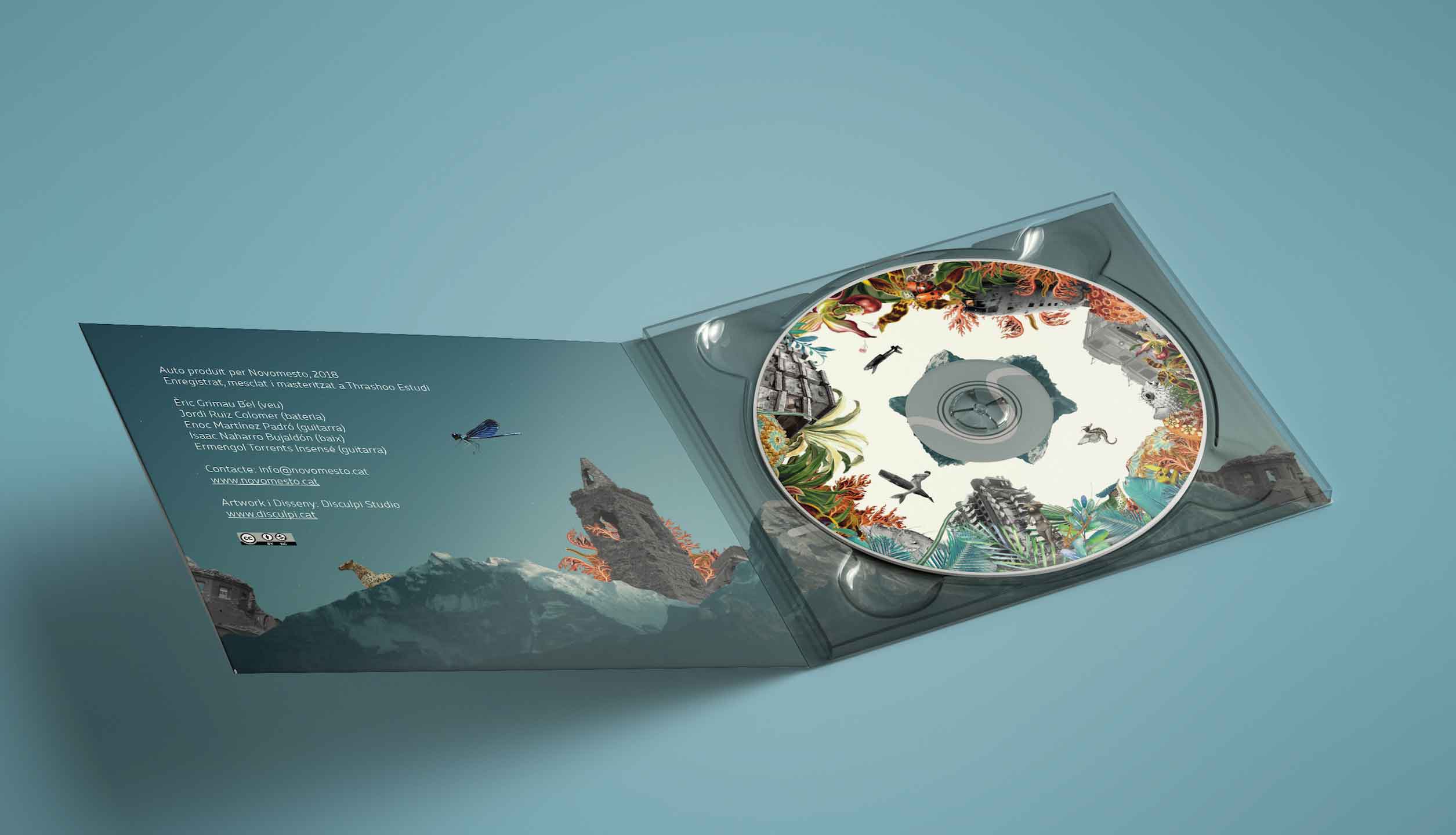 Novomesto Disseny Grafic Art Work Disculpi Studio Angels Pinyol Vilafranca del Penedes cd Novomesto-DisculpiStudio-Design