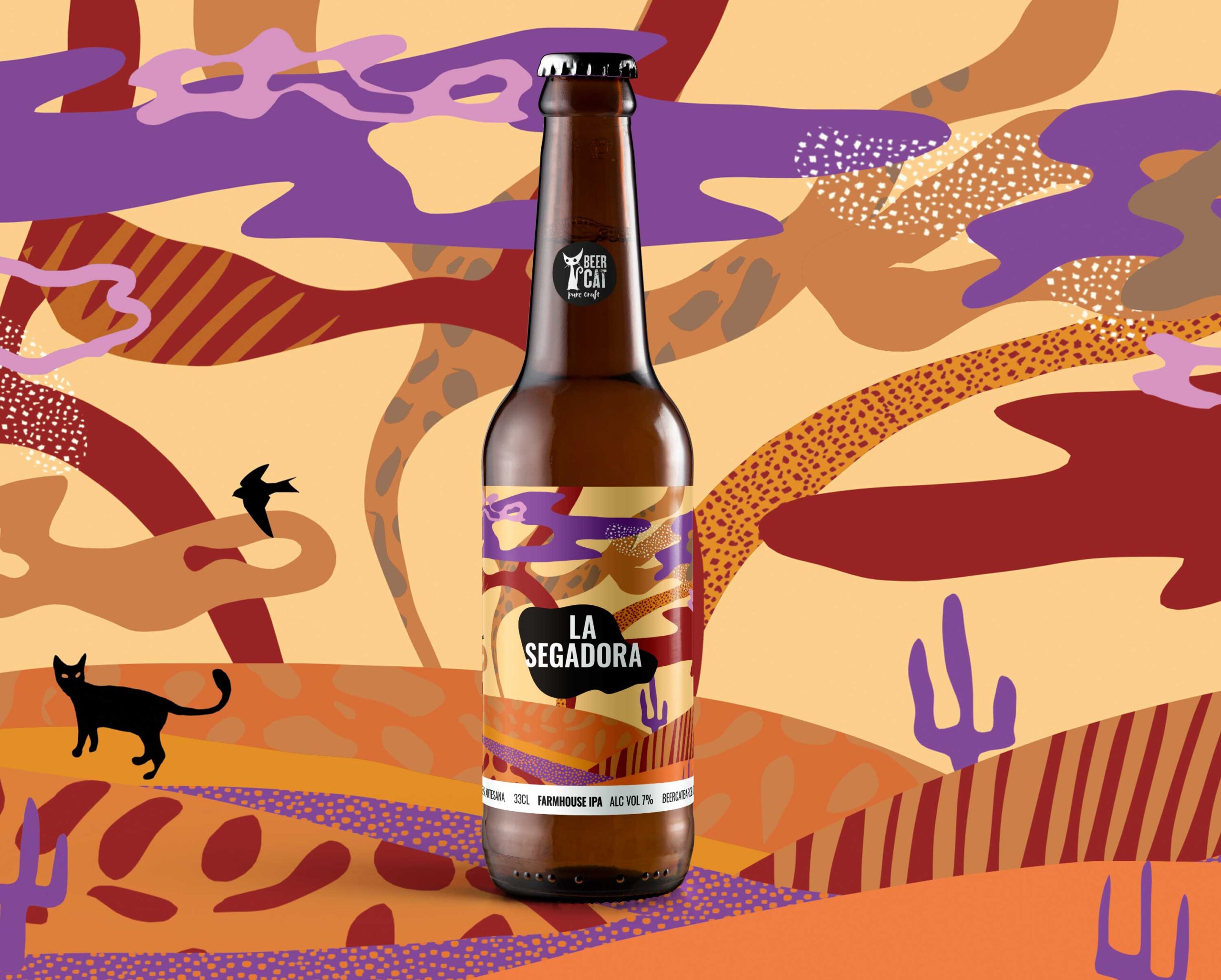 la segadora craftbeer vilafranca penedes disculpi studio angels pinyol scaled - BEERCAT - Il·lustracions i disseny per etiquetes cerveses artesanes